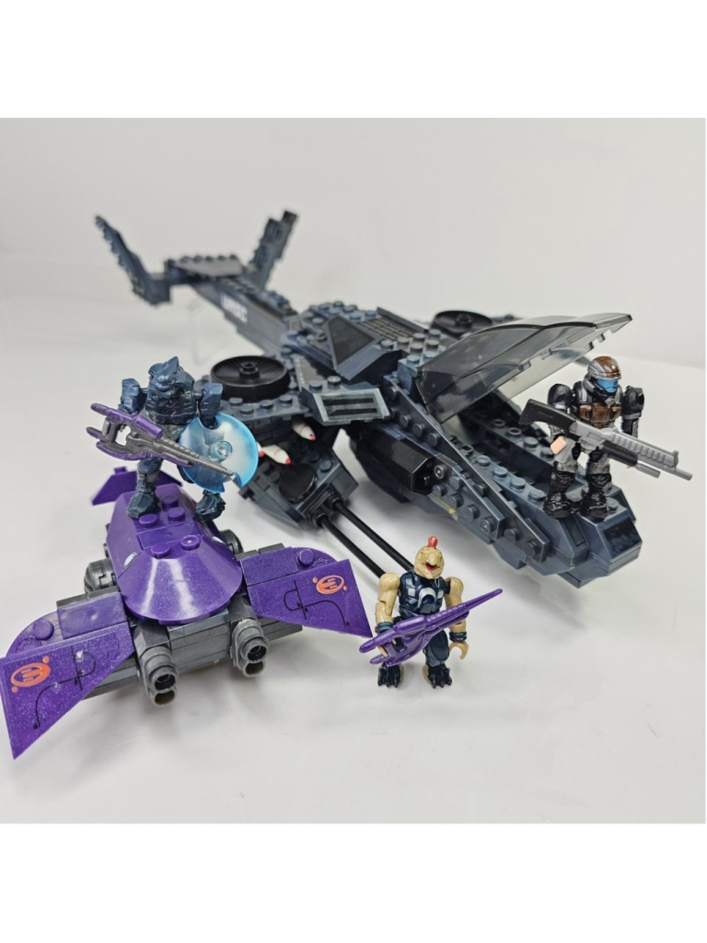 Halo Mega Bloks ODST Hawk 96850 Toys R Us Exclusive W/ 3 Mini Figs